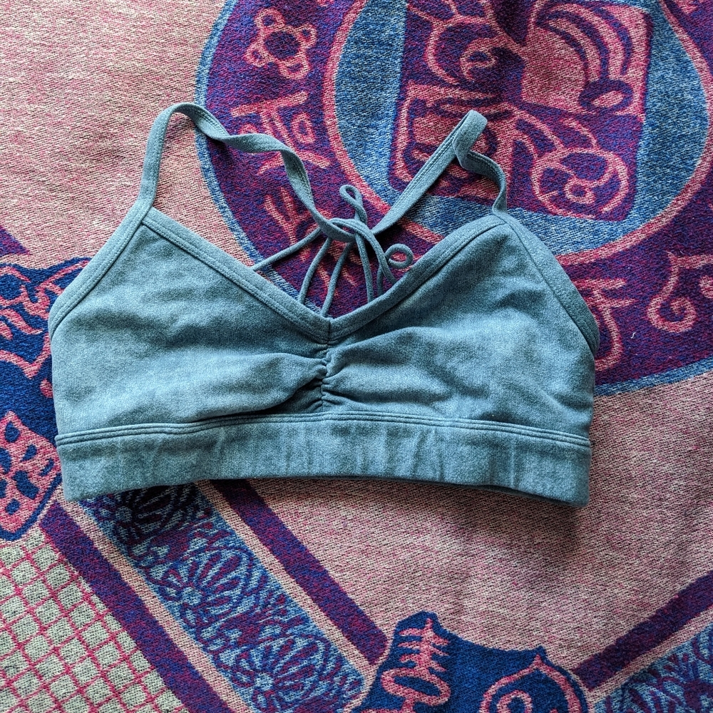 Alo Light Blue Sports Bra